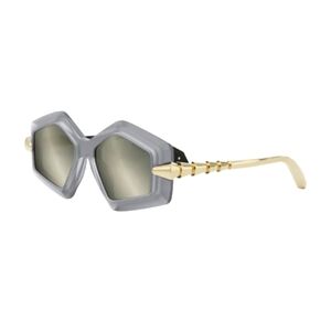 Authentic Bvlgari geometric mirror Tint Stylish Gray Sunglasses